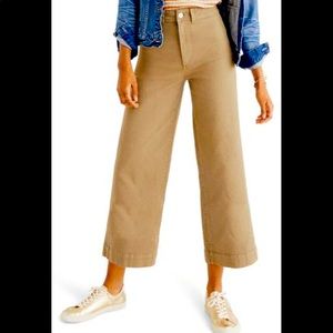 Madewell Emmett Wide Leg Cropped Pants